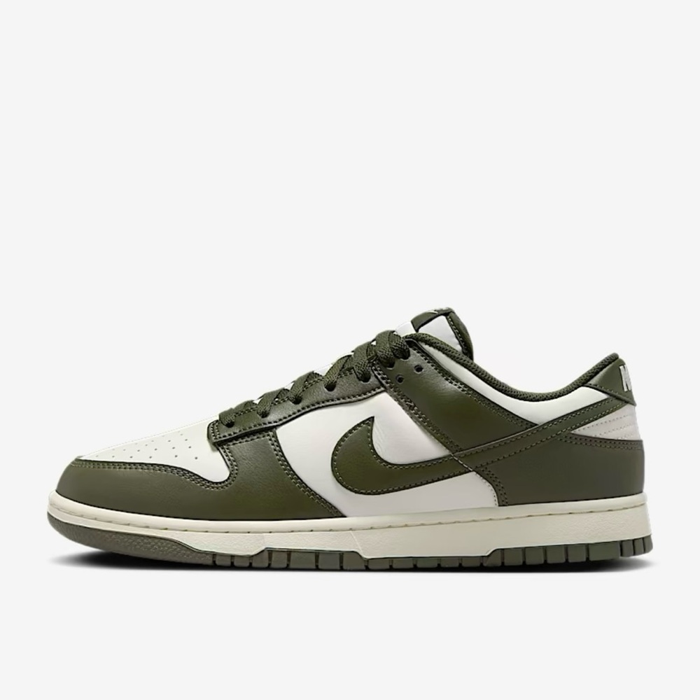 Nike Women’s Dunk Low Sneakers in Green and White
